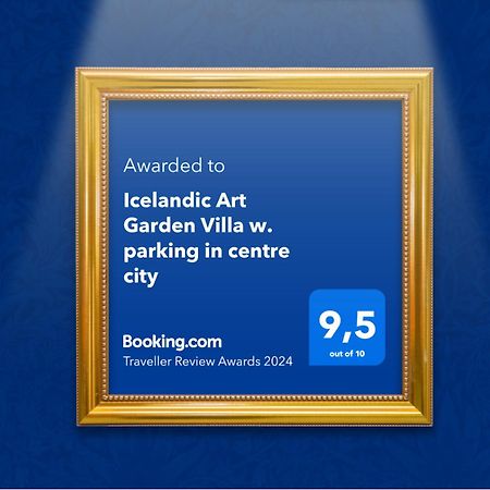 Icelandic Art Garden Villa W. Parking In Centre City Reykjavík Eksteriør bilde